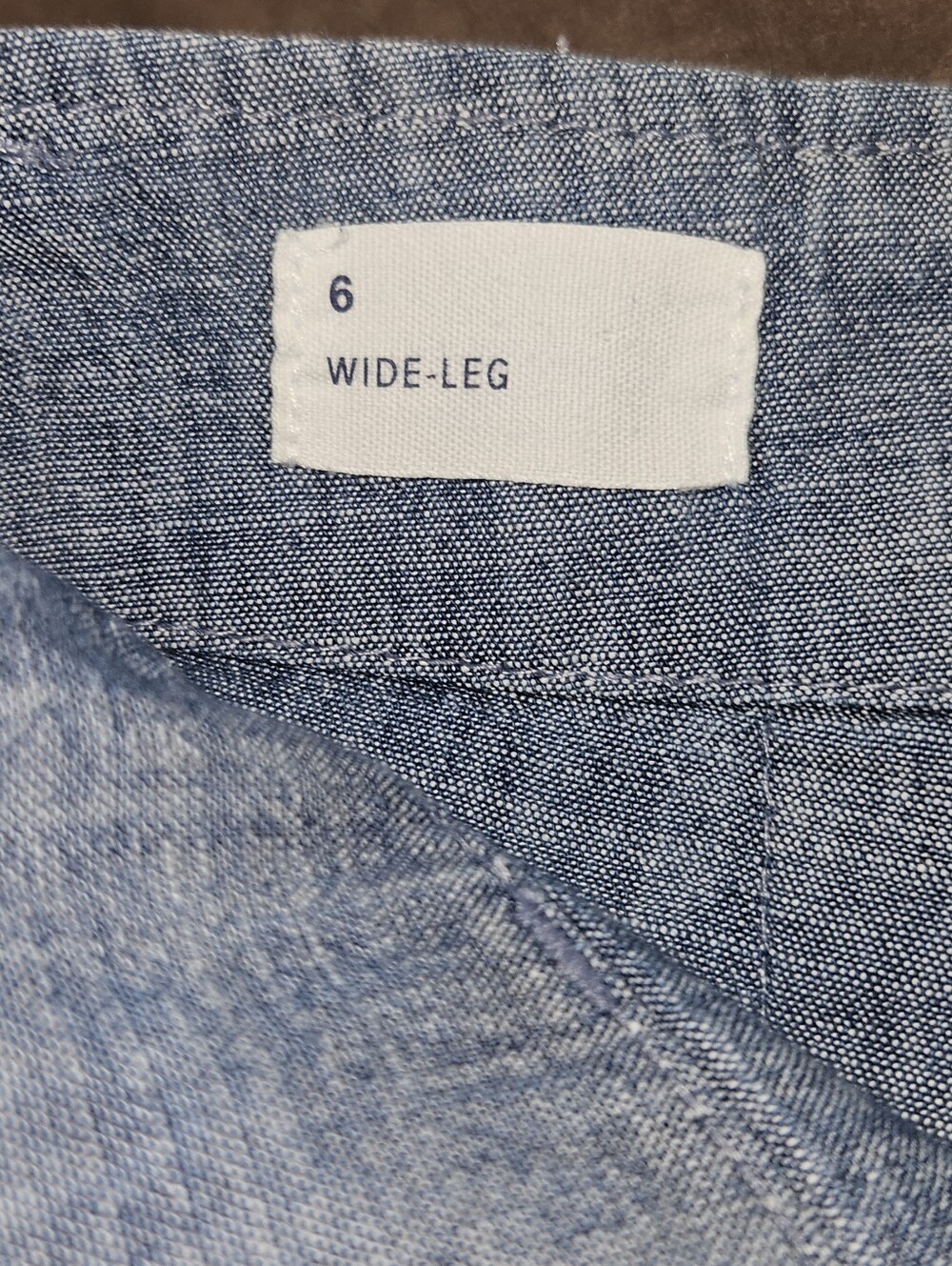 GAP Light Blue Wide-Leg 100% Cotton Pants Sz 6 - Picture 8 of 11